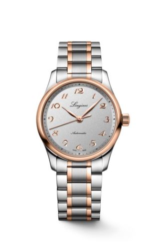 Longines L2.357.5.70.7 : Master Collection Date 34 Stainless Steel - Pink Gold / Silver / Bracelet