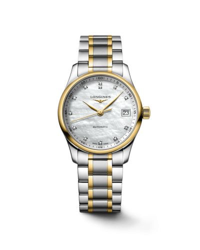 Longines L2.357.5.87.7 : Master Collection Date 34 Stainless Steel - Yellow Gold / MOP