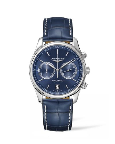 Longines L2.629.4.92.0 : Master Collection Chronograph 40 Stainless Steel / Blue / Strap