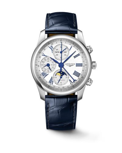 Longines L2.673.4.71.2 : Master Collection 40 Chronograph Calendar Stainless Steel / Silver