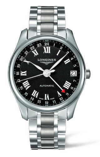 Longines L2.718.4.50.6 : Master Collection 42 24h Stainless Steel / Black-Arabic / Bracelet