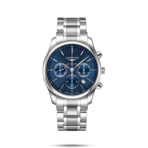 Longines L2.759.4.92.6 : Master Collection 42 Chronograph Stainless Steel / Blue / Bracelet
