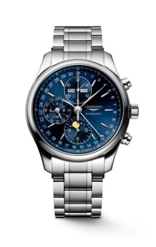 Longines L2.773.4.92.6 : Master Collection 42 Chronograph Calendar Stainless Steel / Blue / Bracelet