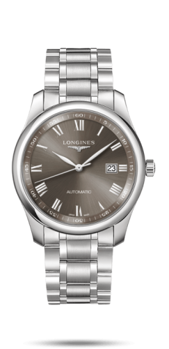 Longines L2.793.4.71.6 : Master Collection 40 Date Stainless Steel / Grey Roman / Bracelet