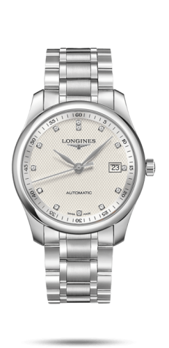 Longines L2.793.4.77.6 : Master Collection 40 Date Stainless Steel / Silver-Diamond / Bracelet