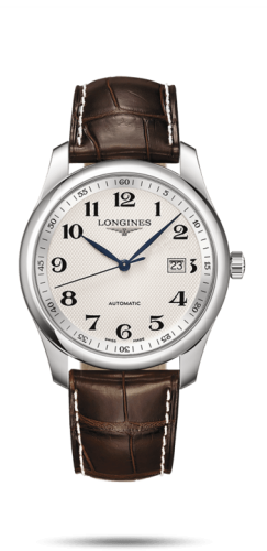 Longines L2.793.4.78.5 : Master Collection 40 Date Stainless Steel / Silver-Arabic / Alligator XL