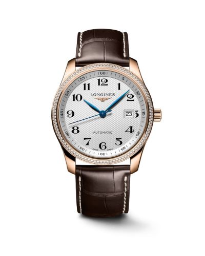 Longines L2.793.9.78.3 : Master Collection 40 Date Pink Gold - Diamond / Silver