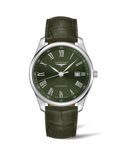 Longines L2.893.4.09.2 : Master Collection 42 Date Stainless Steel / Green - Roman