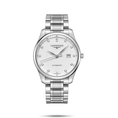 Longines L2.893.4.77.6 : Master Collection 42 Date Stainless Steel / Silver-Diamond / Bracelet