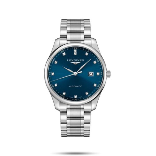 Longines L2.893.4.97.6 : Master Collection 42 Date Stainless Steel / Blue - Diamond / Bracelet
