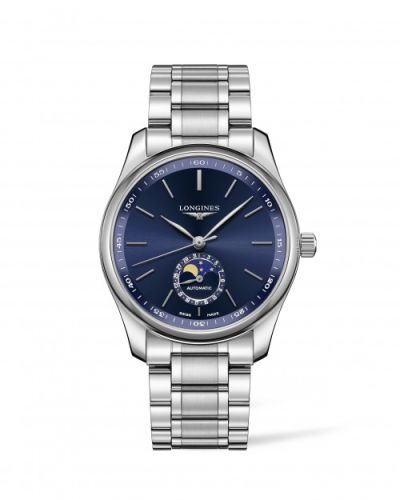 Longines L2.909.4.92.6 : Master Collection 40 Moonphase Stainless Steel / Blue / Bracelet