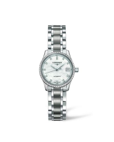 Longines L2.128.0.87.6 : Master Collection Date 25.5 Stainless Steel - Diamond / MOP / Bracelet