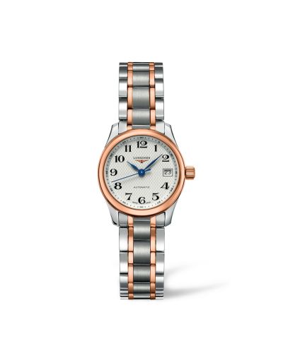 Longines L2.128.5.79.7 : Master Collection Date 25.5 Stainless Steel - Pink Gold / Silver / Bracelet