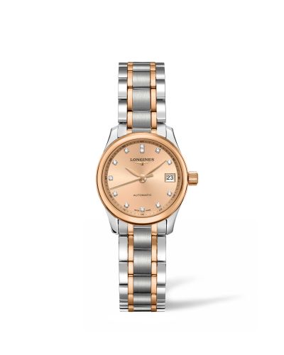 Longines L2.128.5.99.7 : Master Collection Date 25.5 Stainless Steel - Pink Gold / Bronze / Bracelet