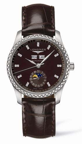 Longines L2.503.0.07.3 : Master Collection Calendar 36 Stainless Steel / Diamond / Brown MOP