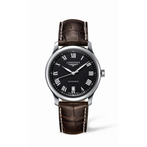 Longines L2.628.4.51.5 : Master Collection Date 38.5 Stainless Steel Black