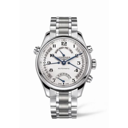 Longines L2.717.4.78.6 : Master Collection 44 Retrograde Stainless Steel / Silver-Arabic / Bracelet