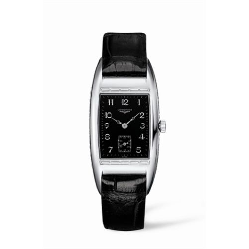 Longines L2.501.4.53.4 : BelleArti 25 Quartz Stainless Steel Black