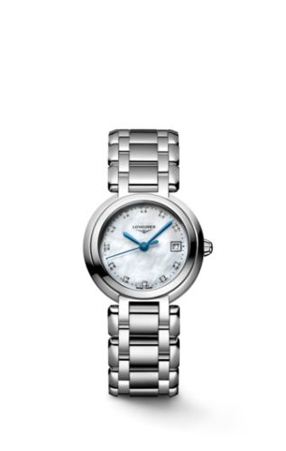 Longines L8.120.4.87.6 : PrimaLuna Quartz 26.5 Stainless Steel / MOP - Diamond / Bracelet