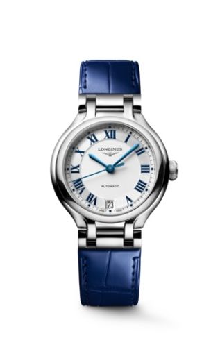 Longines L8.124.4.71.2 : PrimaLuna 34 Automatic Stainless Steel / Silver