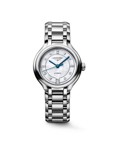 Longines L8.124.4.87.6 : PrimaLuna 34 Automatic Stainless Steel / MOP / Bracelet