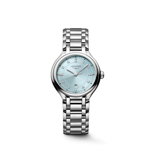 Longines L8.142.4.97.6 : PrimaLuna 30 Stainless Steel / Silver / Bracelet