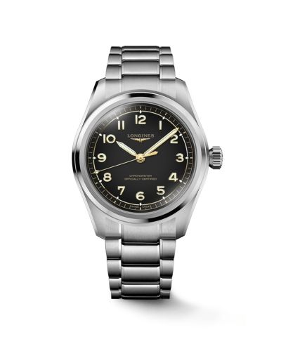 Longines L3.809.4.53.6 : Spirit Automatic 39 Stainless Steel / Black / Bracelet