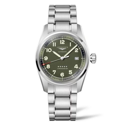 Longines L3.810.4.03.6 : Spirit Automatic 40 Green / Bracelet