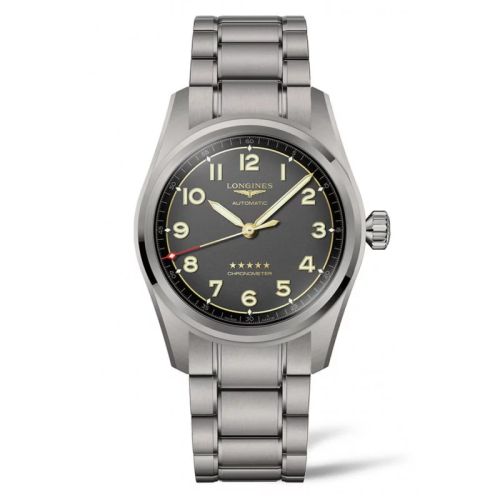 Longines L3.811.1.53.6 : Spirit Automatic 42 Titanium / Bracelet