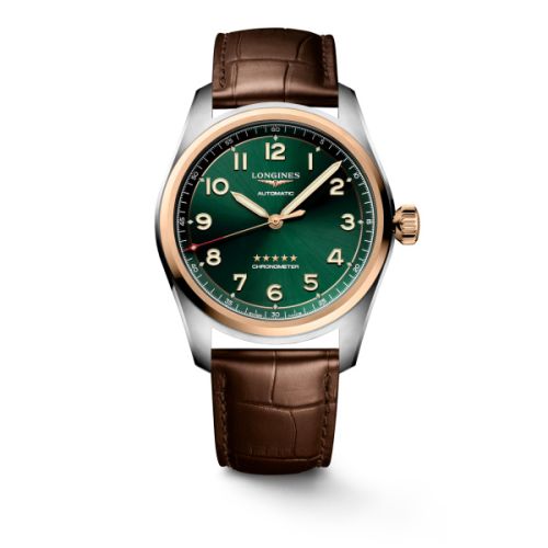 Longines L3.811.5.09.9 : Spirit Automatic 42 Stainless Steel - Rose Gold / Green / Macau Edition