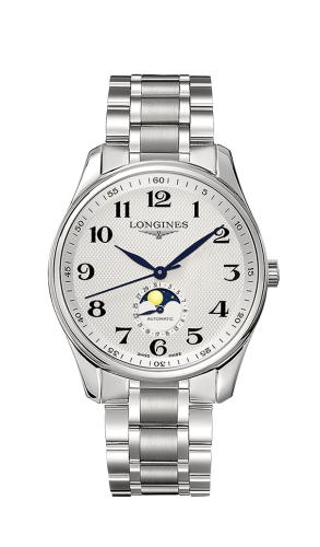 Longines L2.919.4.78.6 : Master Collection 42 Moonphase Stainless Steel / Silver-Arabic / Bracelet