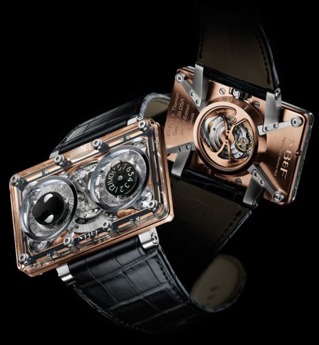 MB&F 20.DSRL.B : Horological Machine N°2 HM2 Sapphire & Red Gold