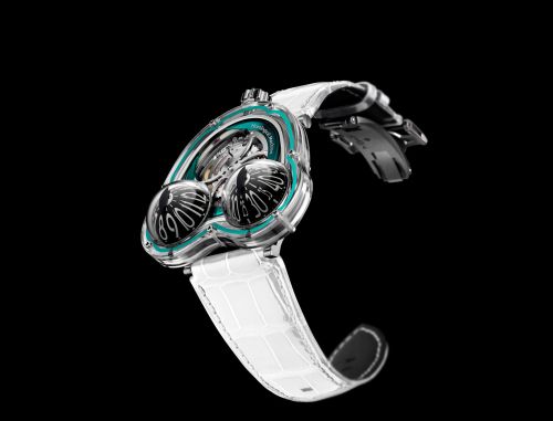 MB&F 36.SVL.GR : Horological Machine N°3 HM3 Frog X Turquoise