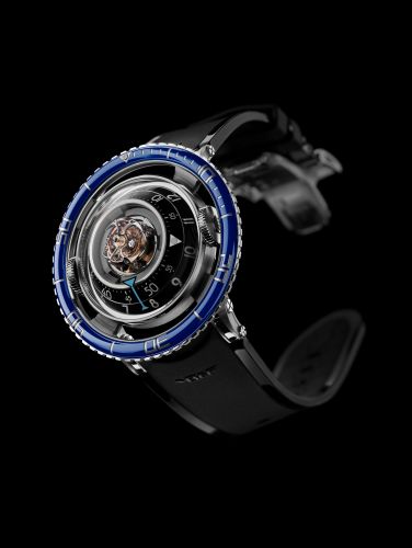 MB&F 70.TSL.B : Horological Machine N°7 Aquapod Titanium / Blue