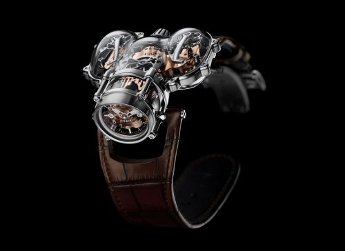 MB&F 91.SWL.RG : Horological Machine N°9 HM9 Sapphire Vision White Gold / Red Gold