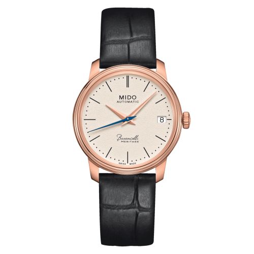 Mido M027.207.36.260.00 : Baroncelli Heritage Lady Rose Gold / Beige