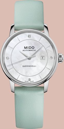 Mido M037.207.16.106.00 : Baroncelli Signature 30 Stainless Steel / MOP / Colors