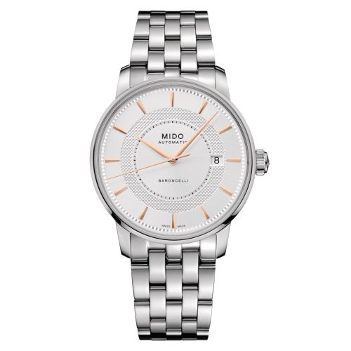 Mido M037.407.11.031.01 : Baroncelli Signature 39 Stainless Steel / Silver / Bracelet