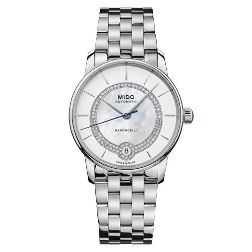 Mido M037.807.11.031.00 : Baroncelli Lady Necklace Stainless Steel / MOP / Bracelet