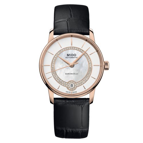 Mido M037.807.36.031.00 : Baroncelli Lady Necklace Rose Gold / MOP