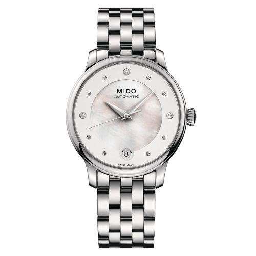 Mido M039.207.11.106.00 : Baroncelli Lady Day Stainless Steel / MOP / Bracelet