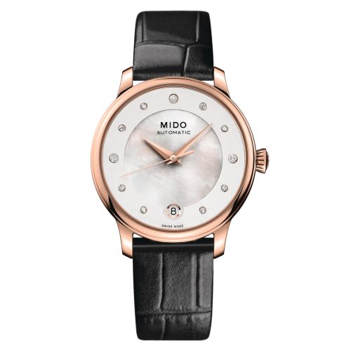 Mido M039.207.36.106.00 : Baroncelli Lady Day Rose Gold / MOP / Bracelet