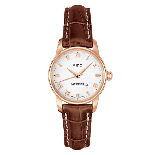 Mido M7600.3.26.8 : Baroncelli Tradition Lady Rose Gold / White