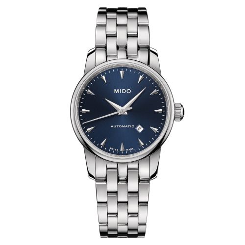 Mido M7600.4.15.1 : Baroncelli Tradition Lady Stainless Steel / Midnight Blue
