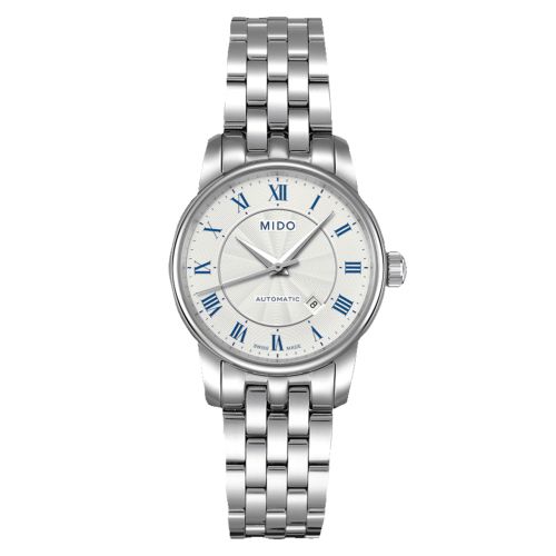 Mido M7600.4.21.1 : Baroncelli Tradition Lady Stainless Steel / Silver / Bracelet