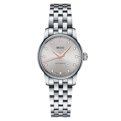 Mido M7600.4.67.1 : Baroncelli Tradition Lady Stainless Steel / Silver / Bracelet