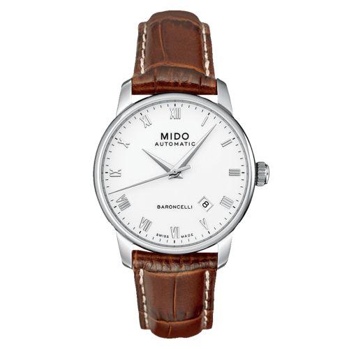 Mido M8600.4.26.8 : Baroncelli Tradition Stainless Steel / White