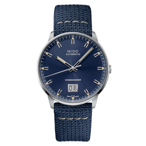Mido M021.626.17.041.00 : Commander Big Date Stainless Steel / Blue
