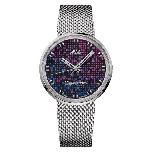 Mido M8429.4.N7.11 : Commander 1959 Stainless Steel / Pixel / Bracelet