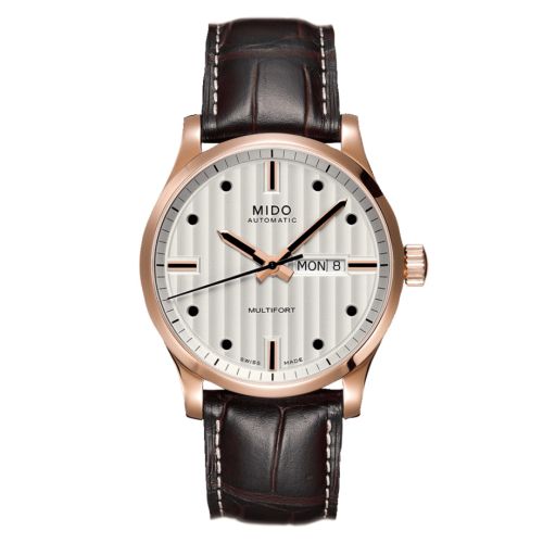 Mido M005.430.36.031.80 : Multifort Gent Rose Gold / Silver